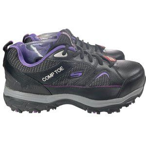 Skechers Work Women's D'Lites SR Tottle Comp Toe Slip Resist Shoes Sz 8.5M EUC